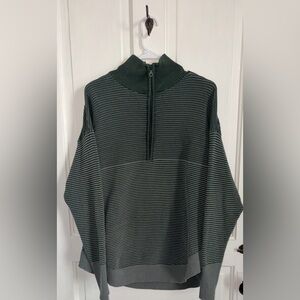Aerie Offline Oversized Ribbed Quarter Zip